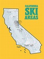 California Ski Resorts Map 18x24 Poster 403 by BestMapsEver
