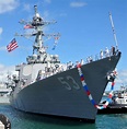 USS John Paul Jones DDG 53 flying the Serapis flag.[1449x1473 ...