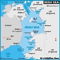 Map of Irish Sea - Irish Sea Map Loaction, World Seas - World Atlas