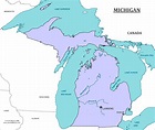 Michigan State Map - Map of Michigan and Information About the State