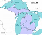 Michigan State Map - Map of Michigan and Information About the State