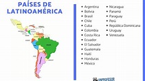 Lista de los 21 países latinoamericanos - con MAPA!