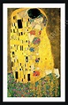 The Kiss (Full) by Gustav Klimt | Framed canvas | Wall art HD poster ...