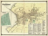 Vintage Map of Peekskill New York - 1867 Drawing by ...