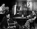 Oliver T. Marsh, Ernst Lubitsch and John Barrymore on the set of ...