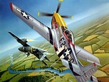 P-51 Mustang and Me262 Messerschmitt | Fighter Aircraft | Pinterest | Aviation art, Aircraft and ...