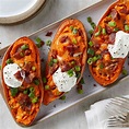 Loaded Sweet Potatoes Recipe | EatingWell