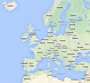 Europe Map With Countries Google Maps Europe Map Of Europe Countries ...