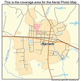 Aerial Photography Map of Harlem, GA Georgia