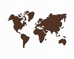 silhueta da geografia do mapa mundial 2000624 Vetor no Vecteezy