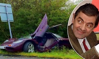 Rowan Atkinson escapes death with a broken shoulder after McLaren F1 ...