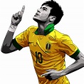Neymar 10 Brazil Drawing Png
