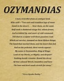 Ozymandias Poem by Percy Bysshe Shelley Typography Print | Etsy
