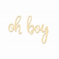 Oh Boy Wording Sign Oh Boy Laser Cut Wording - Etsy