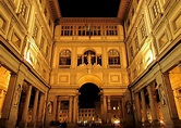 Uffizien in Florenz bei Nacht Foto & Bild | europe, italy, vatican city ...