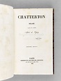 Chatterton. Drame [ Edition originale ] by VIGNY, Comte Alfred de ...