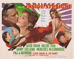 INSIDE STRAIGHT Original Lobby Card David Brian Arlene Dahl - Moviemem ...