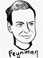 "Richard Feynman Artwork" T-shirt for Sale by nerdkunst | Redbubble ...