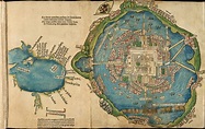Mapa de Tenochtitlan (1524) - Mapas Milhaud