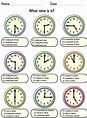 Telling the time interactive exercise for Grade 4. You can do the ...