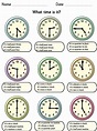 Telling the time interactive exercise for Grade 4. You can do the ...