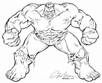 Hulk para Colorir e Imprimir - Muito Fácil - Colorir e Pintar