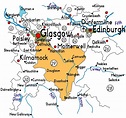 Map of South Lanarkshire Province Area