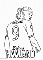 Erling Haaland2 Gambar Mewarnai