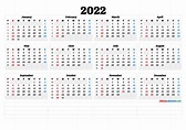 Annual 2022 Calendar