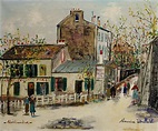 Maurice Utrillo (1883-1955) | Le lapin agile à Montmartre | 20th ...