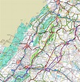 Shenandoah National Park area road map