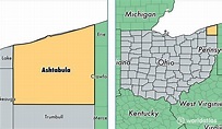 Ashtabula County, Ohio / Map of Ashtabula County, OH / Where is ...