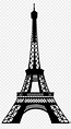 Eiffel Tower Silhouette Drawing - Eiffel Tower Png - Free Transparent ...