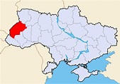 Map of Ukraine Political Simple Oblast Lemberg - Mapsof.Net