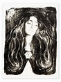 Wandbild „Die Brosche, Eva Mudocci“ von Edvard Munch | Posterlounge.de