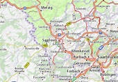 MICHELIN-Landkarte Saarlouis - Stadtplan Saarlouis - ViaMichelin