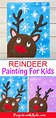 The Most Adorable Reindeer Painting for Kids to Make - Projects with Kids