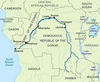 Fluss Kongo Karte