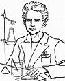 Coloriage Marie Curie (6) - télécharger et imprimer gratuit sur ...