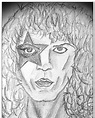 Retrato de Paul Stanley #PaulStanley #Kiss #Starchild | Male sketch ...