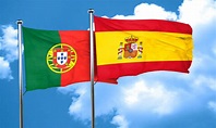 Portugal flag with Spain flag, 3D rendering | Colegio Oficial de ...