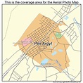 Aerial Photography Map of Pen Argyl, PA Pennsylvania