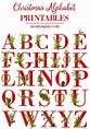 Christmas Alphabet Printables - On Sutton Place