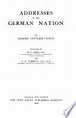 Addresses to the German Nation - Johann Gottlieb Fichte - Google Books