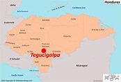 Mapa de Tegucigalpa | Honduras | Mapas Detallados de Tegucigalpa ...