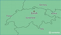 Zurich In World Map - Tourist Map Of English