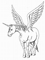 Dibujos Para Colorear En Linea De Unicornios - Desenho Colorir Unicornio