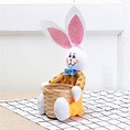 復活節兔籃子藝趣幼兒園手工彩色竹籃動物小籃子兒童DIY手工創意