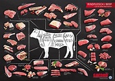Plakatserie Teilstücke und Beef-Cuts - Deutscher Fleischer-Verband