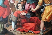 Santi di Tito (1536–1603), Martirio di Santo Stefano, dettaglio, 1599 ...